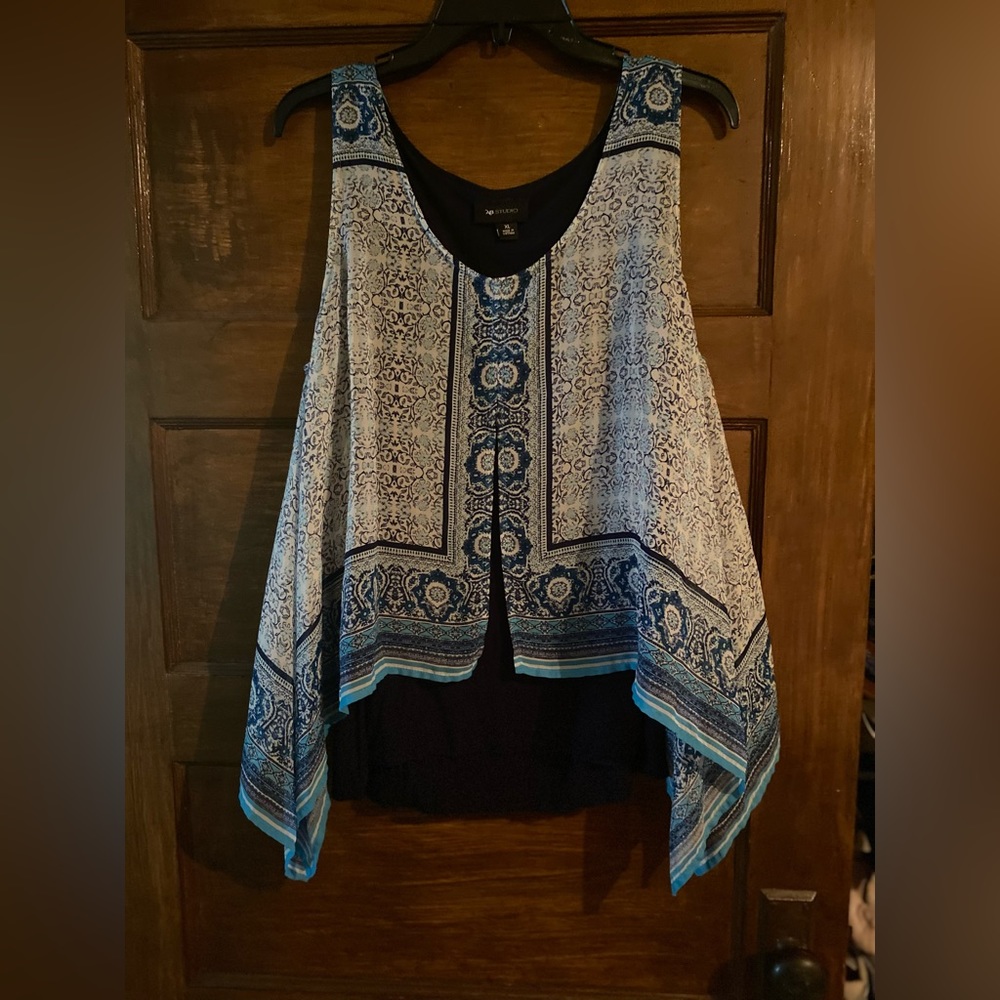 Summer top.  Tank underneath.